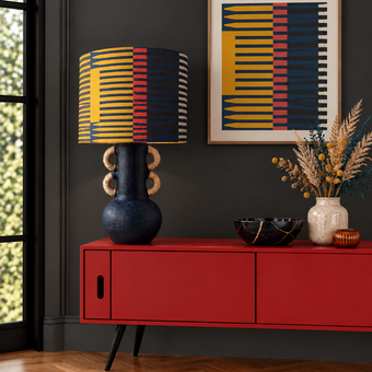Combed stripe Lampshade