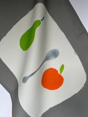 Pear + Apple + Spoon Tea Towel