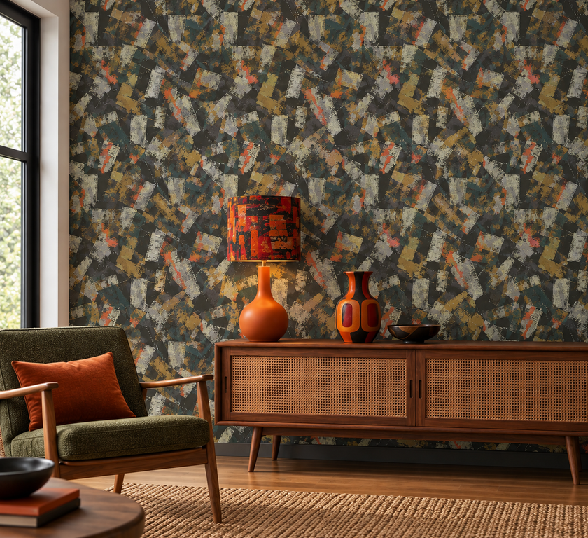 1950s Brushstroke Wallpaper