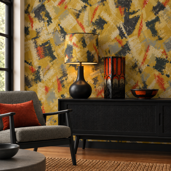 1950s Brushstroke Wallpaper