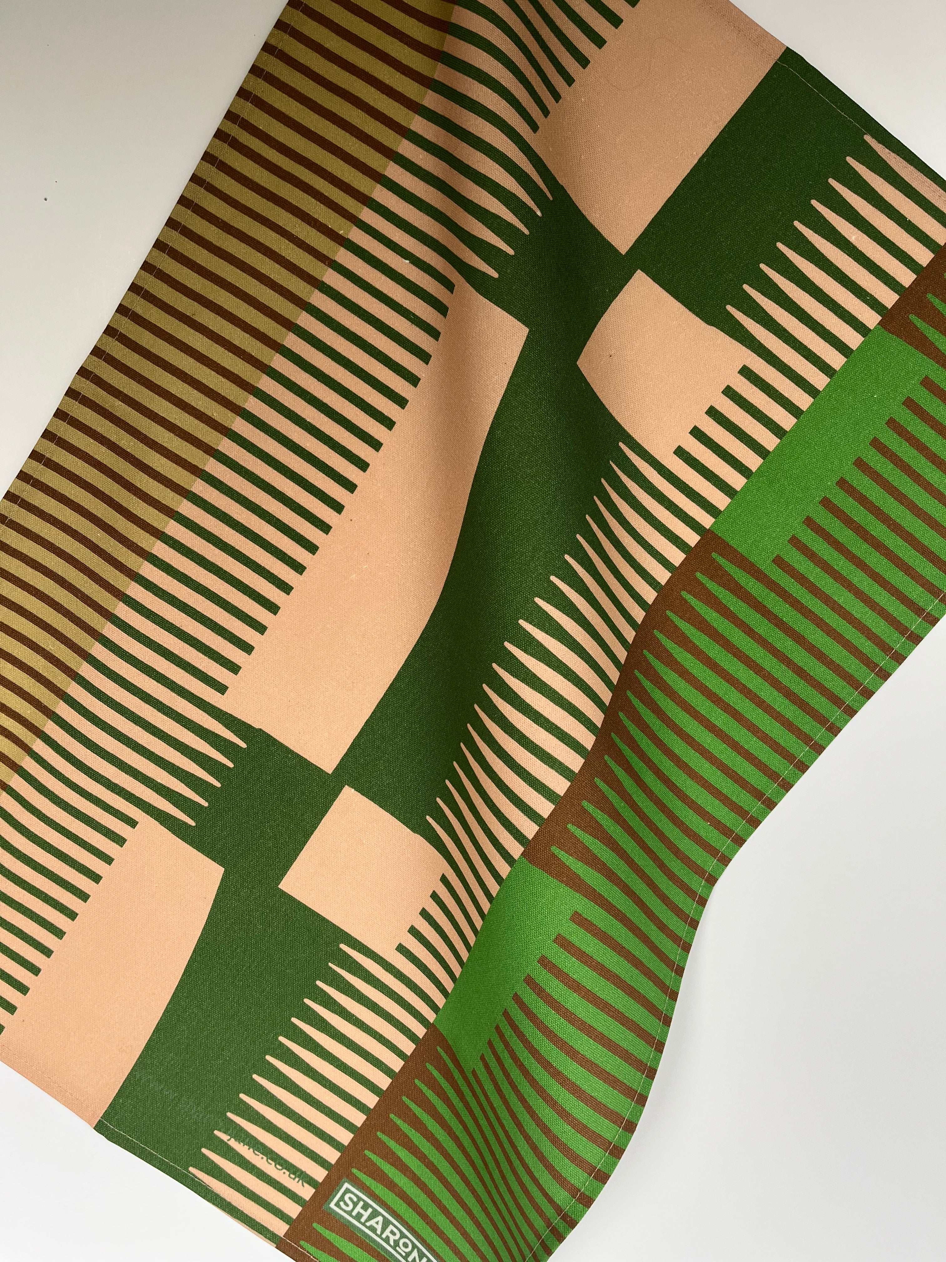 Combed Stripe Tea Towel