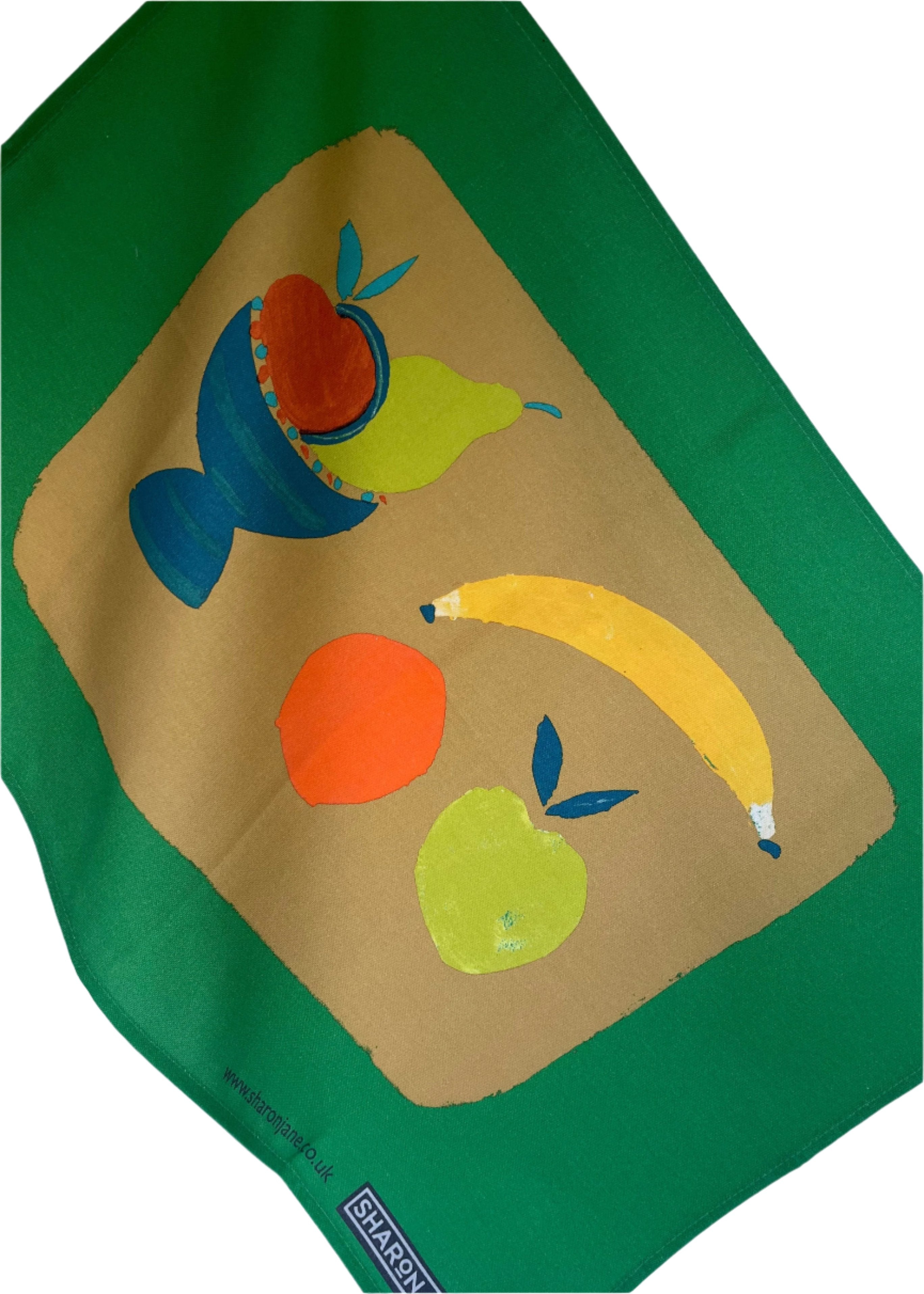 Fruit Bowl Tea Towel - Emerald