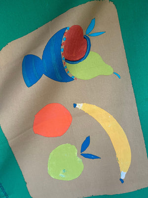 Fruit Bowl Tea Towel - Emerald
