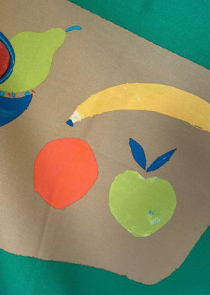 Fruit Bowl Tea Towel - Emerald