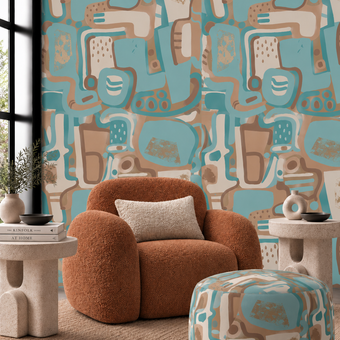 Cubist Jigsaw Wallpaper