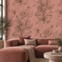 Aquatint Large Panel Floral Wallpaper
