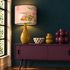 Large Painterly Abstract Lamp shade