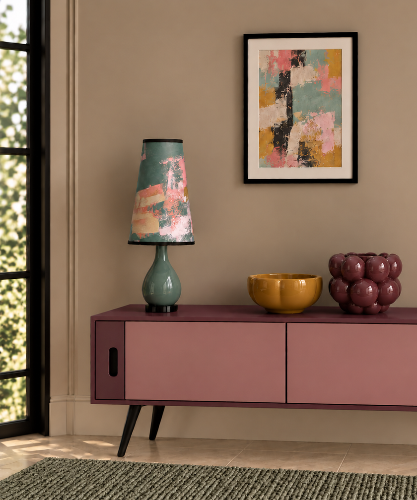 Painterly Abstract Lamp shade