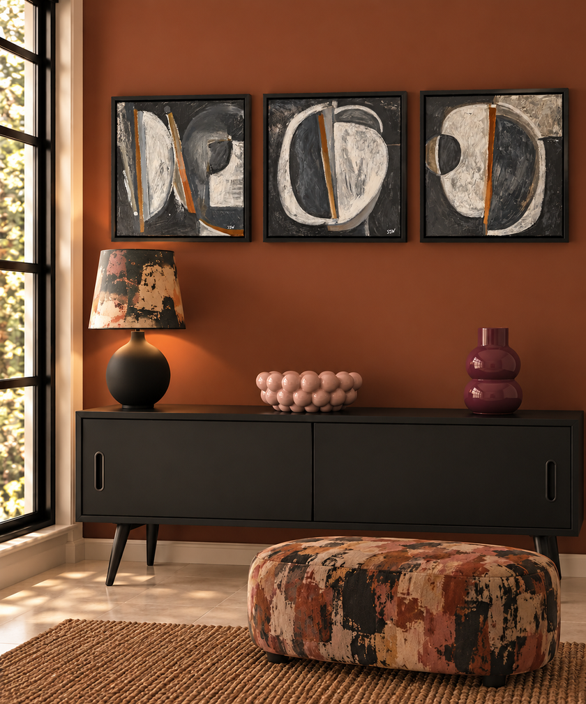 Shell triptych Paintings