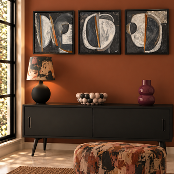 Shell triptych Paintings
