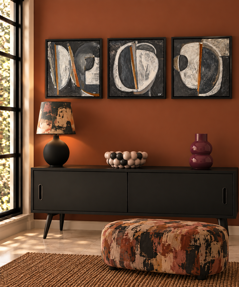 Shell triptych Paintings