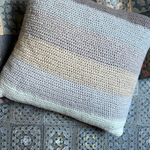 Crochet Wallpaper - Greige