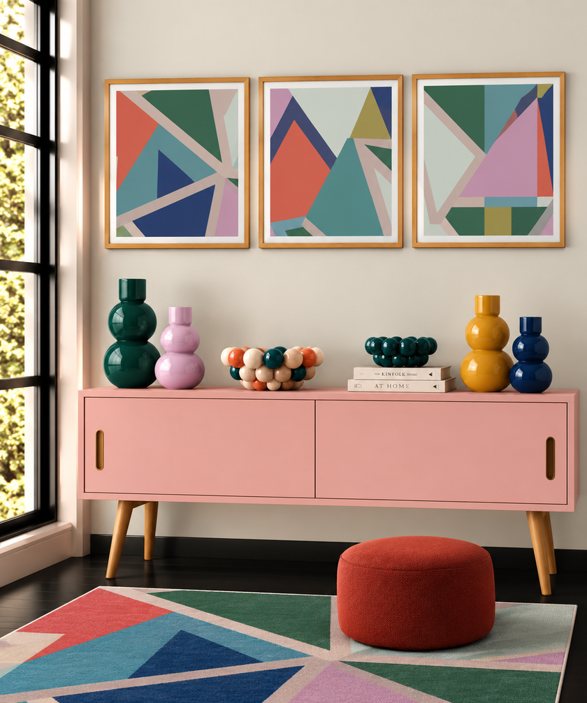 Geometric Square Print