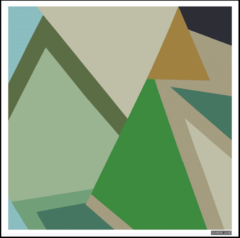 Geometric Square Print