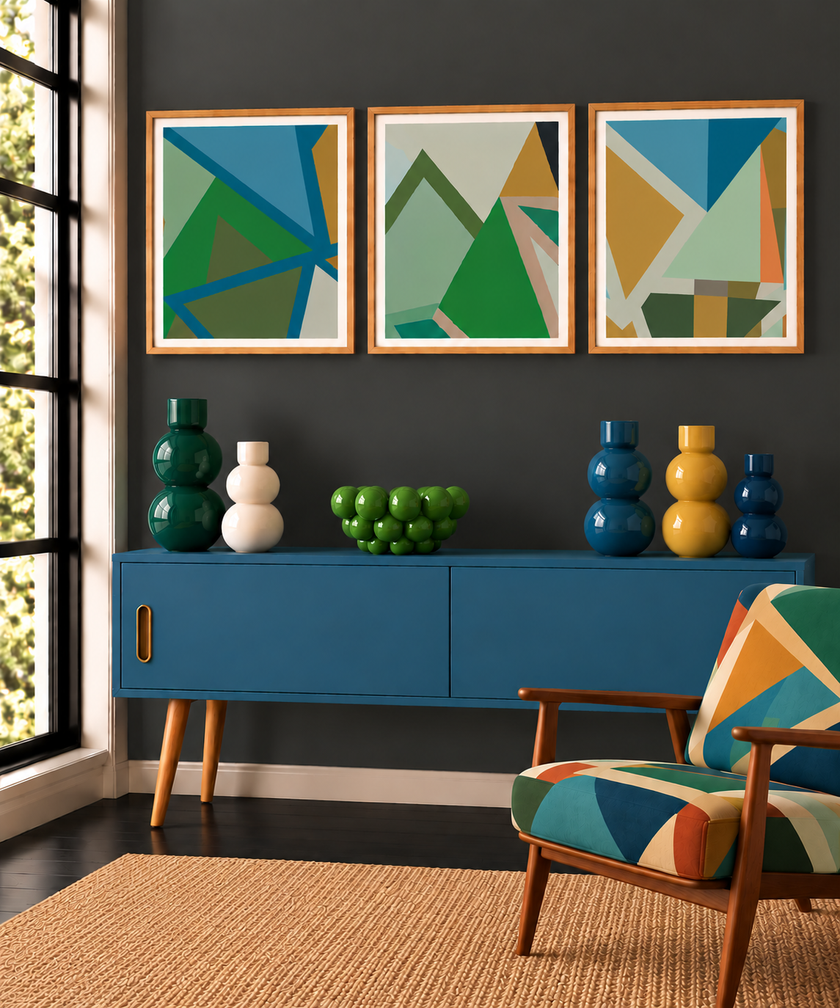Geometric Square Print