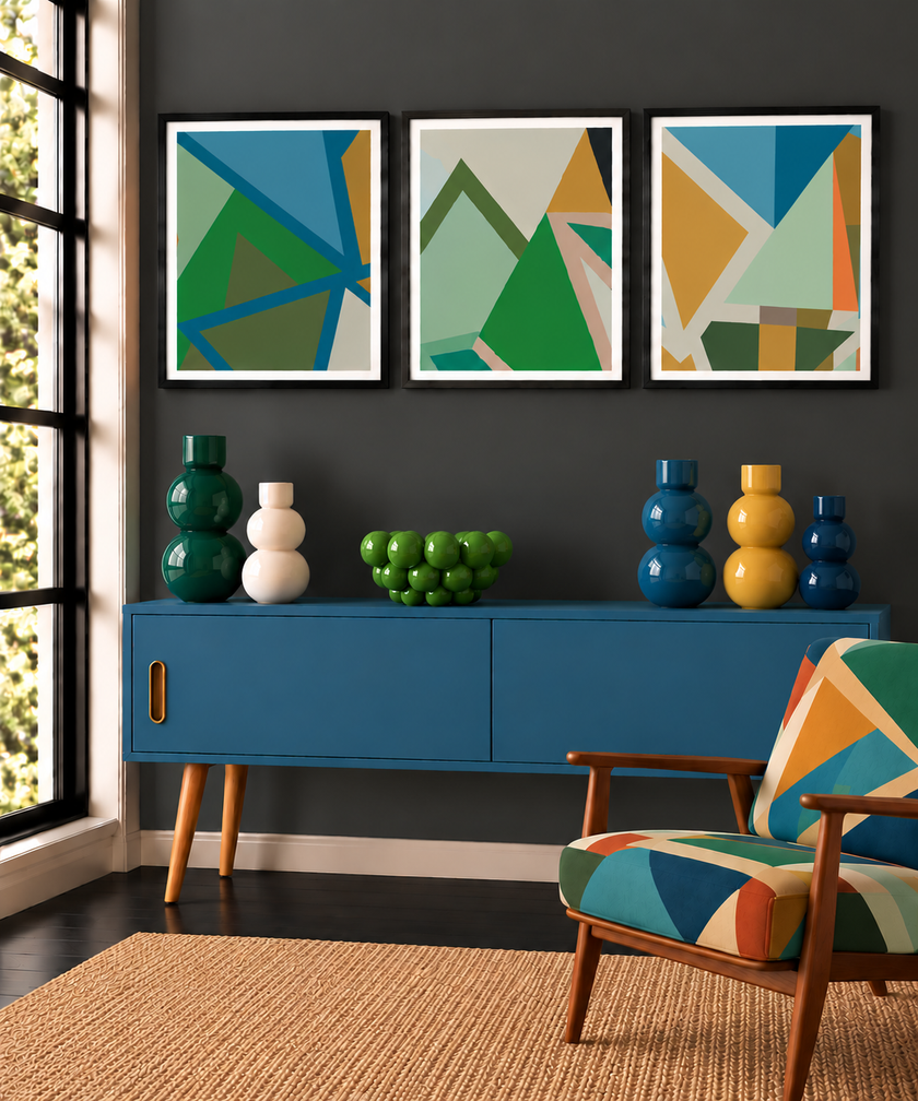 Geometric Square Print