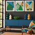 Geometric Square Print