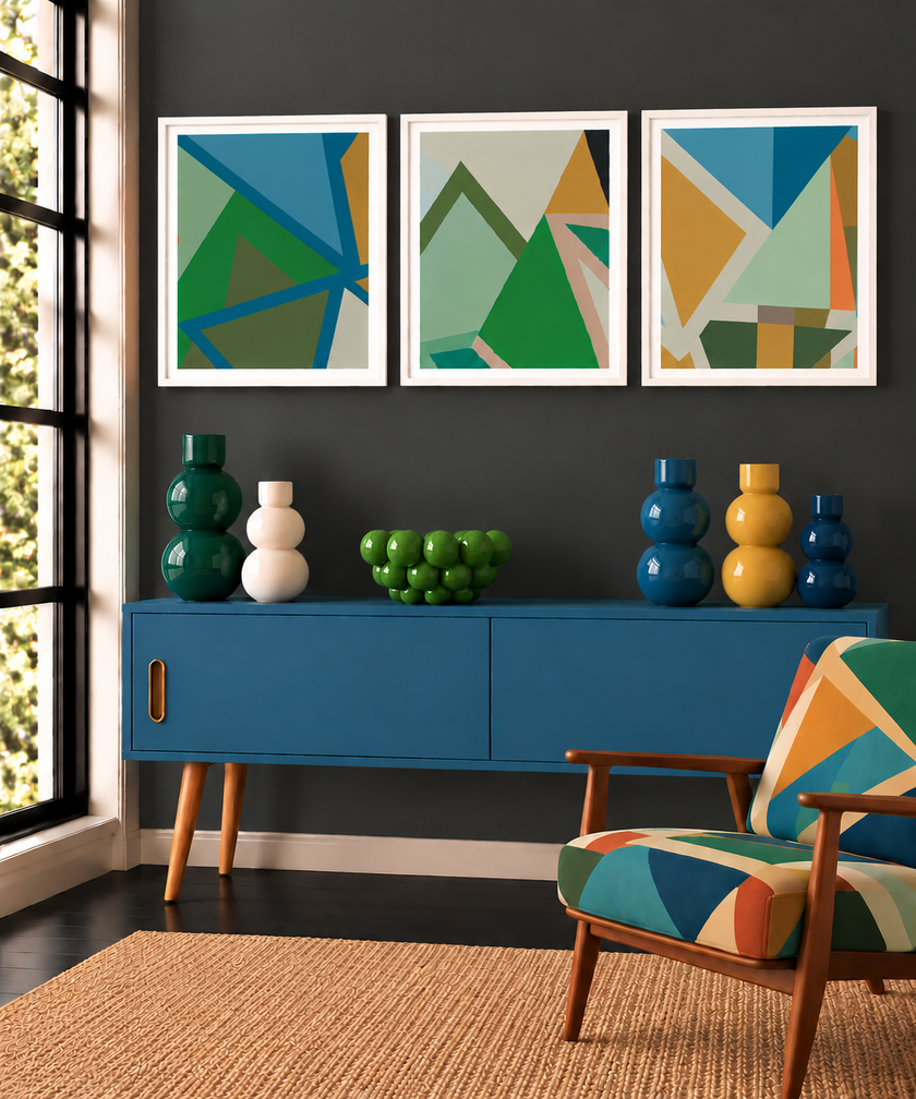 Geometric Square Print