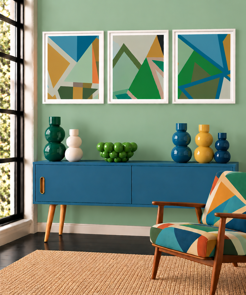 Geometric Square Print