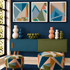 Geometric Square Print