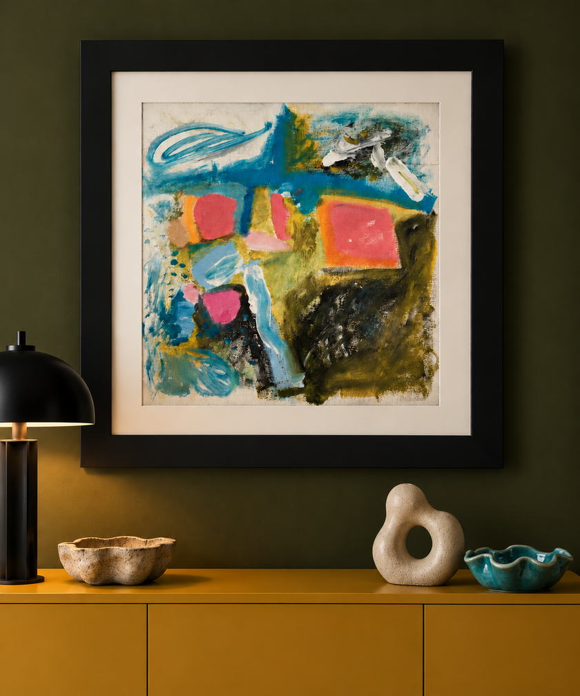 Abstract Painting on Canvas