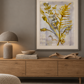 Ferns Watercolour Painting