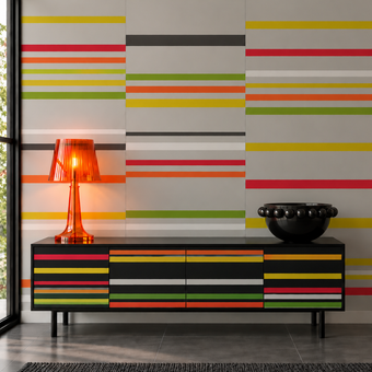 Horizontal Random Stripe Wallpaper