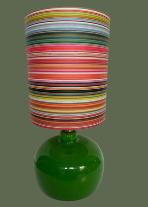 Multi fine striped Lampshade - 30 h x 26 d cm