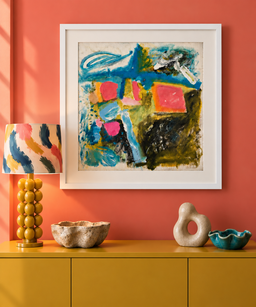 Abstract Painting on Canvas