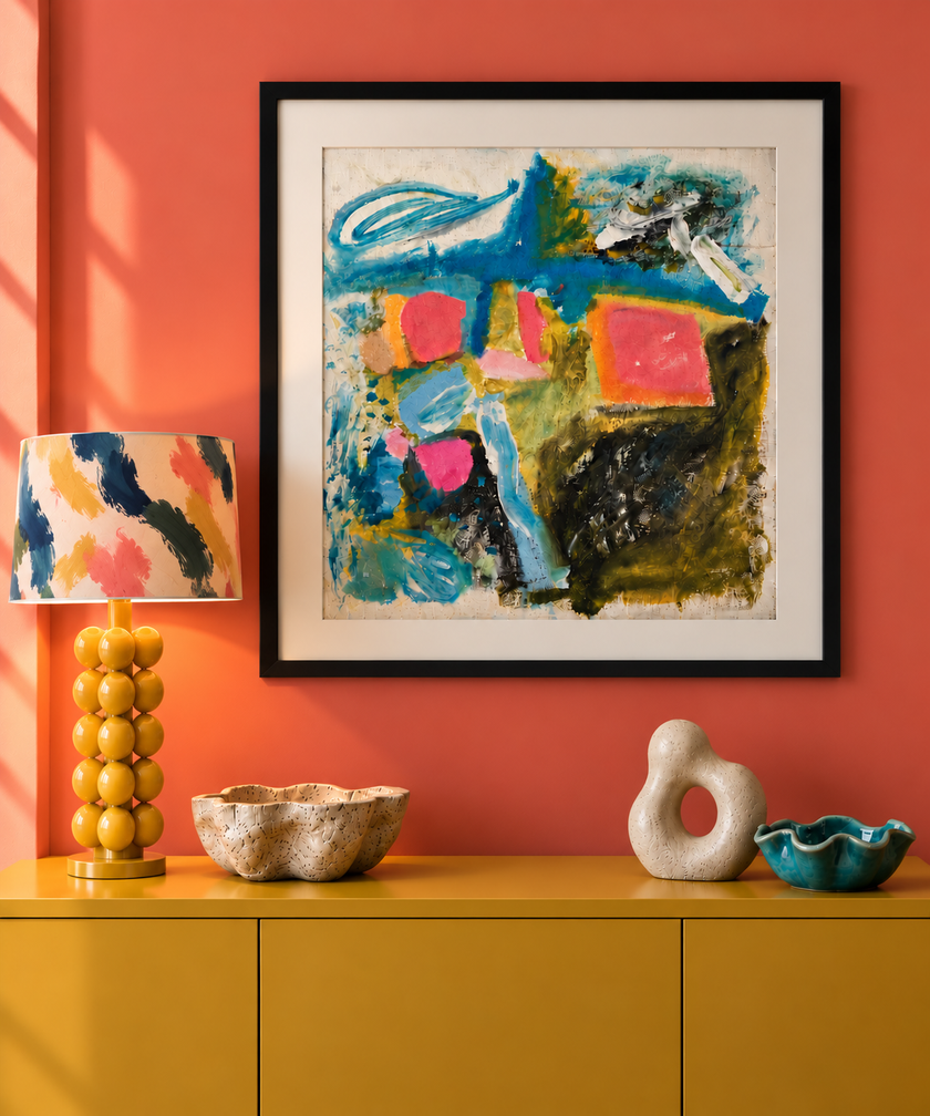 Abstract Painting on Canvas