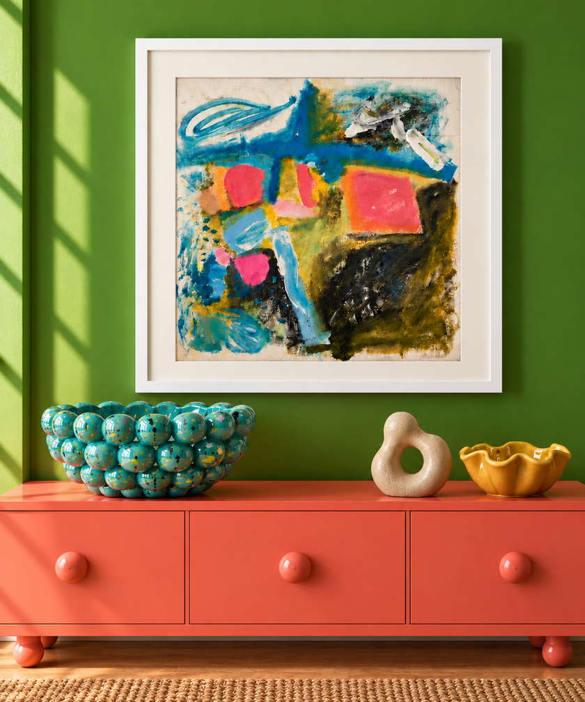 Abstract Painting on Canvas
