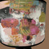 Painterly Abstract Lamp shade - Black - 24 h x 35 d cm