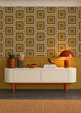 Retro Square  Geometric Wallpaper