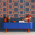 Retro Square  Geometric Wallpaper