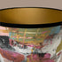 Painterly Abstract Lamp shade - Black - 24 h x 35 d cm