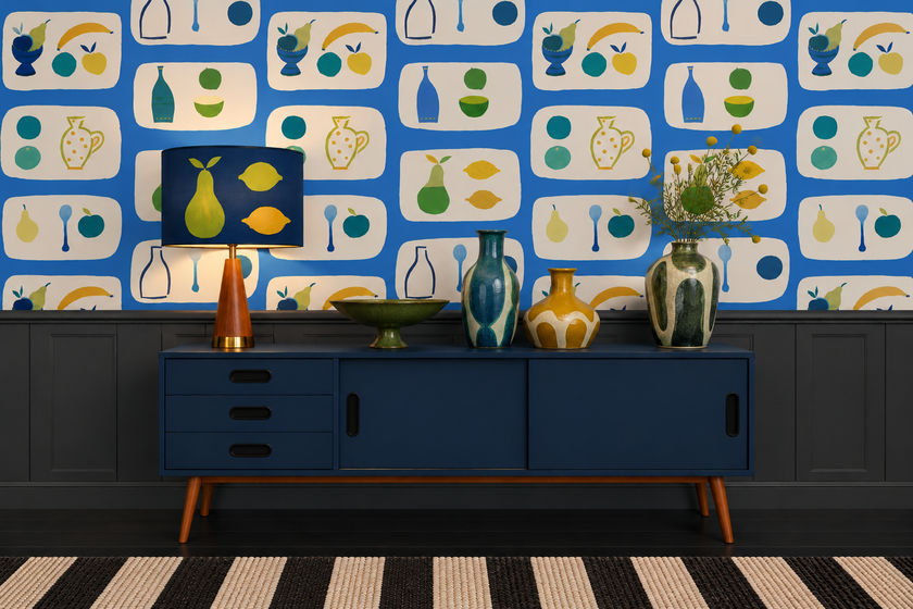 Naive Fruit Wallpaper - Blueberry