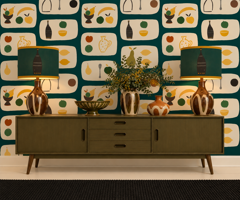 Naive Fruit Wallpaper - Kingfisher