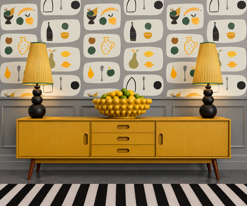 Naive Fruit Wallpaper - Soft Mushroom