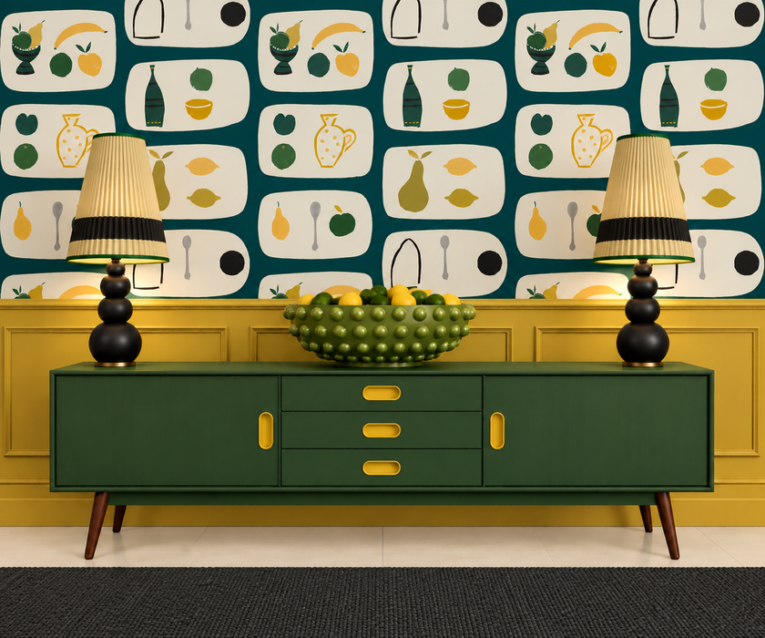 Naive Fruit Wallpaper - Greengage