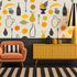 Naive Fruit Motif Wallpaper - Orange