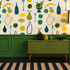 Naive Fruit Motif Wallpaper - Lime
