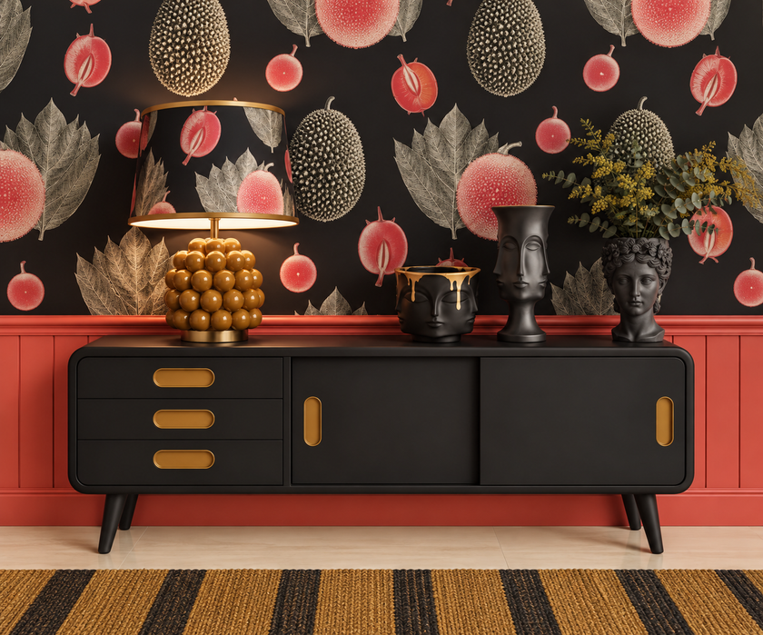 Tropical Fruit Wallpaper- Sand
