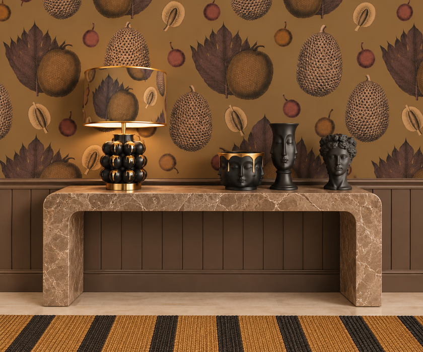 Tropical Fruit Wallpaper- Sand