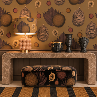 Tropical Fruit Wallpaper- Sand