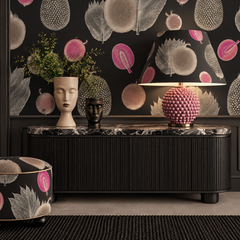 Tropical Fruit Wallpaper - Cerise