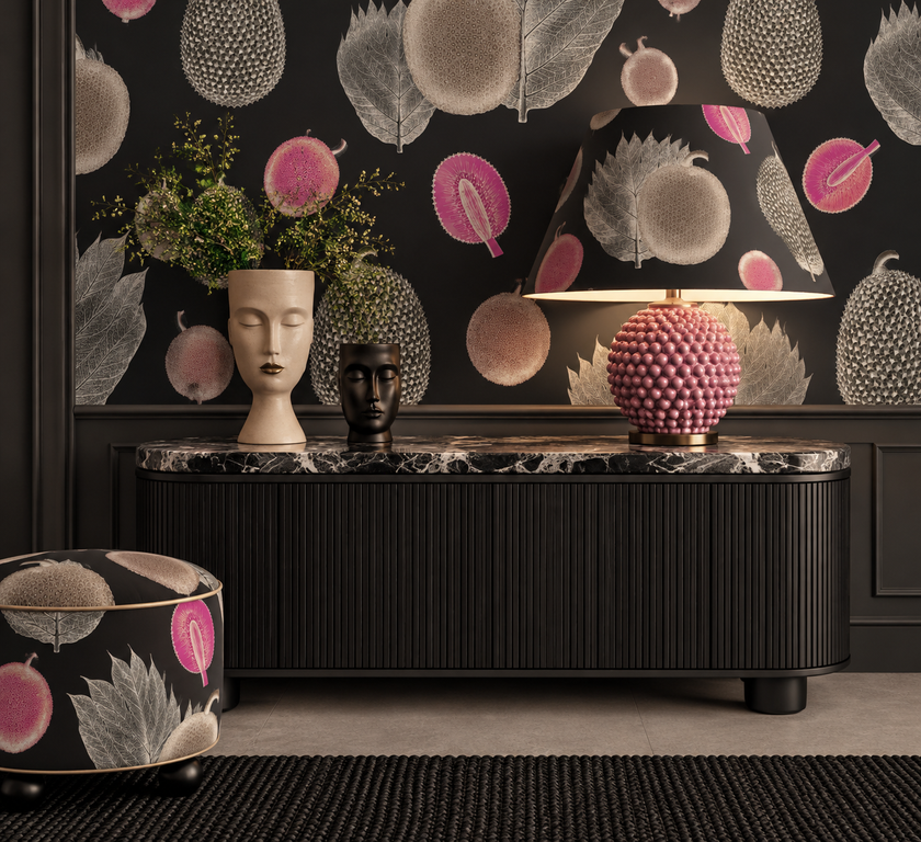 Tropical Fruit Wallpaper - Cerise