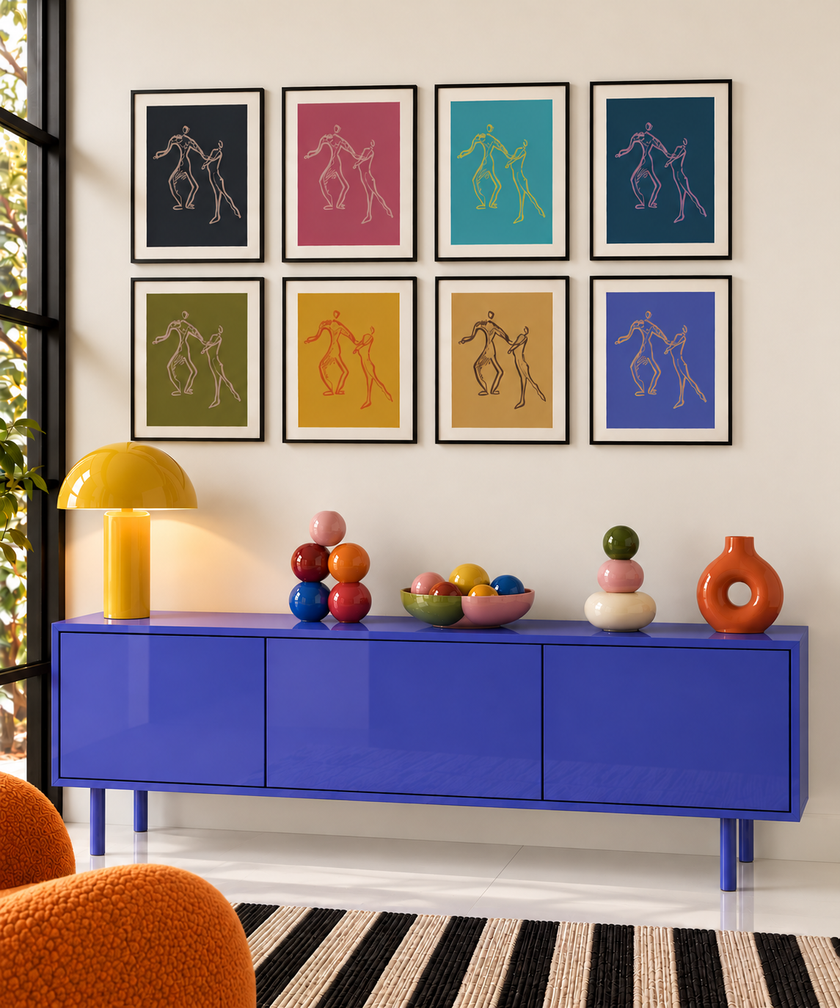 Dancers Silhouette Print