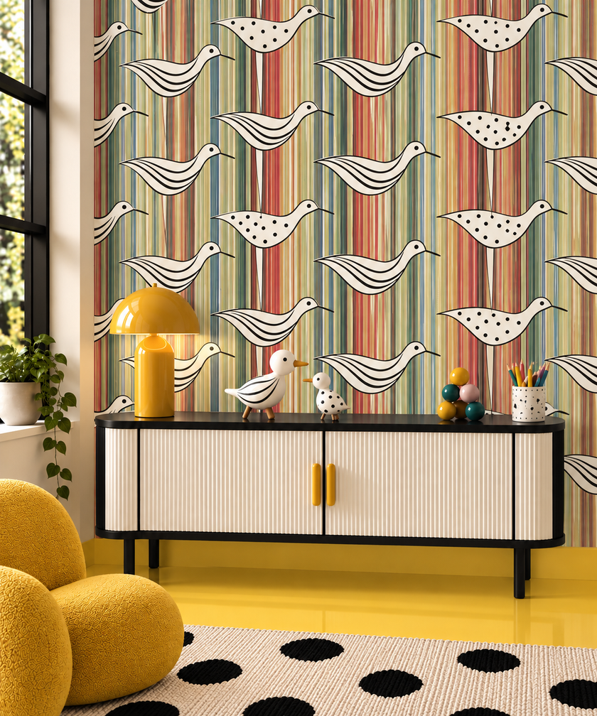 Ducks In A Row Wallpaper