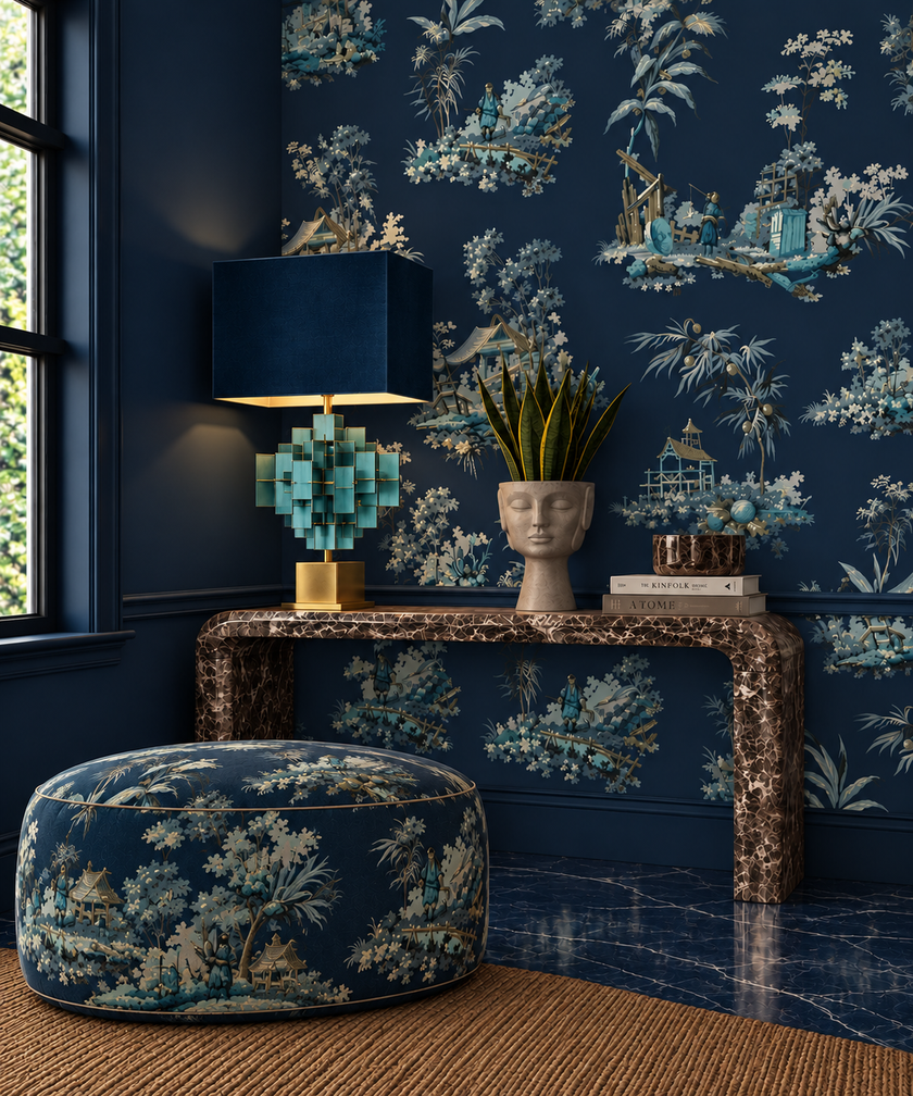 Vintage Oriental Wallpaper