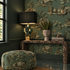 Vintage Oriental Wallpaper - Celadon